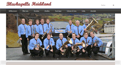 Desktop Screenshot of blaskapelle-heidiland.com