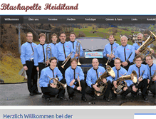 Tablet Screenshot of blaskapelle-heidiland.com